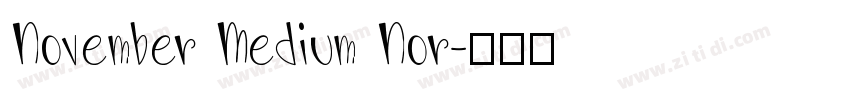 November Medium Nor字体转换